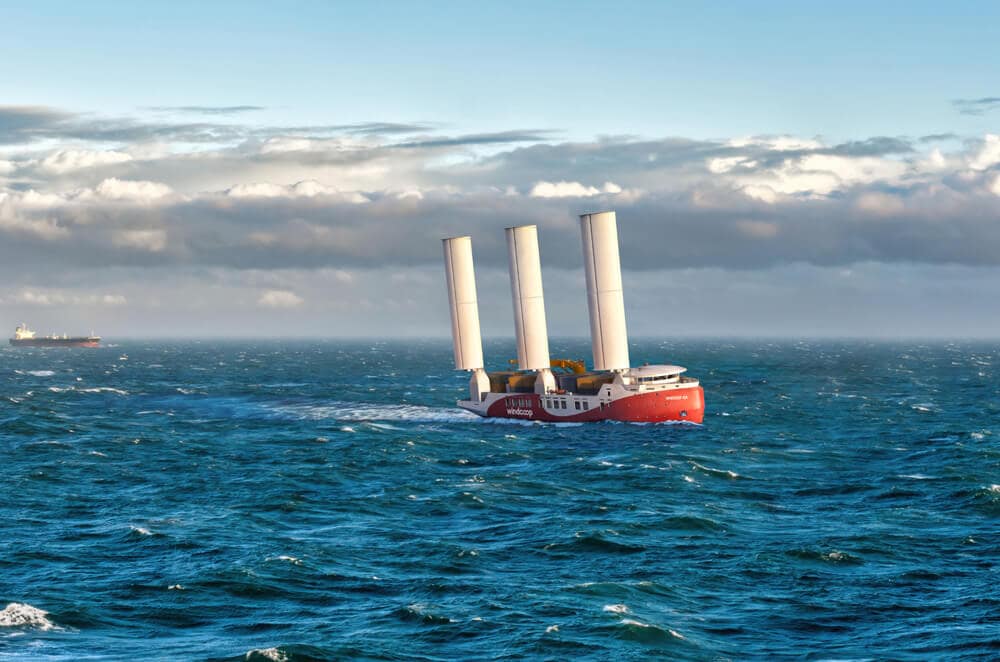Windcoop sail containership