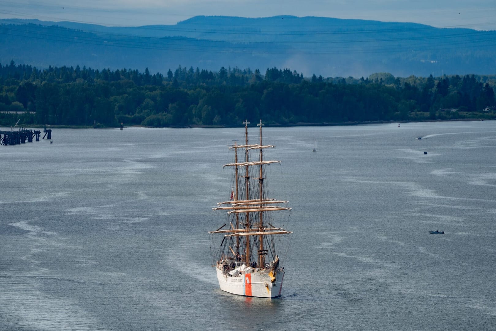 300-foot Eagle tall ship arrives in Portland