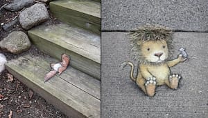 14 Photos of Street Art by Happiness Maker David Zinn