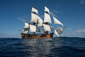 HM Bark Endeavour.
