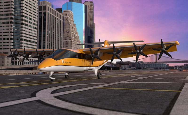 The 9-seat aircraft uses a blown wing configuration to generate enormous lift