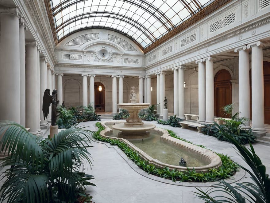 Pool of light … the central sculpture court. Photograph: Joseph Coscia Jr