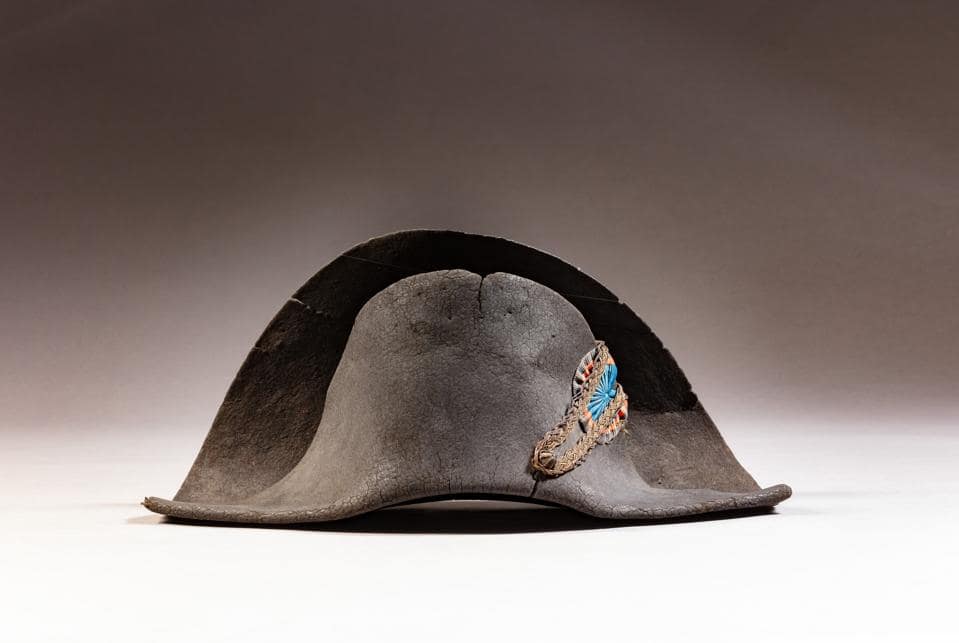 Napoleon's iconic bicorne hat